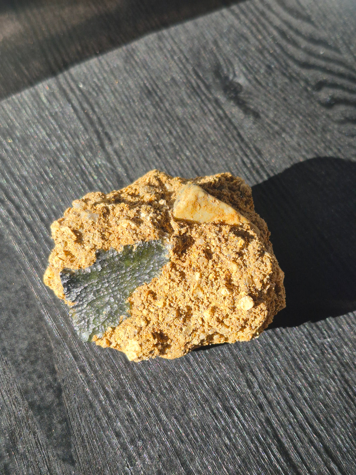 Moldavite in Matrix
