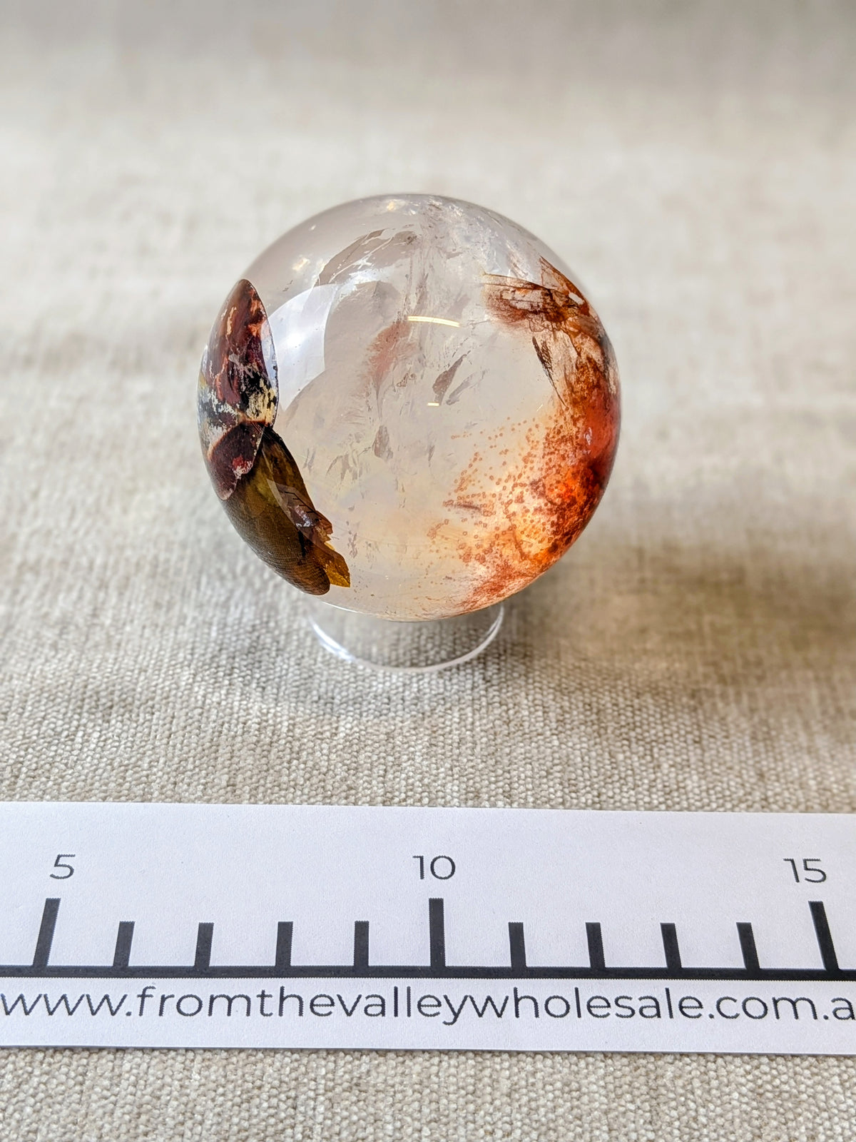 Fire Quartz Spheres