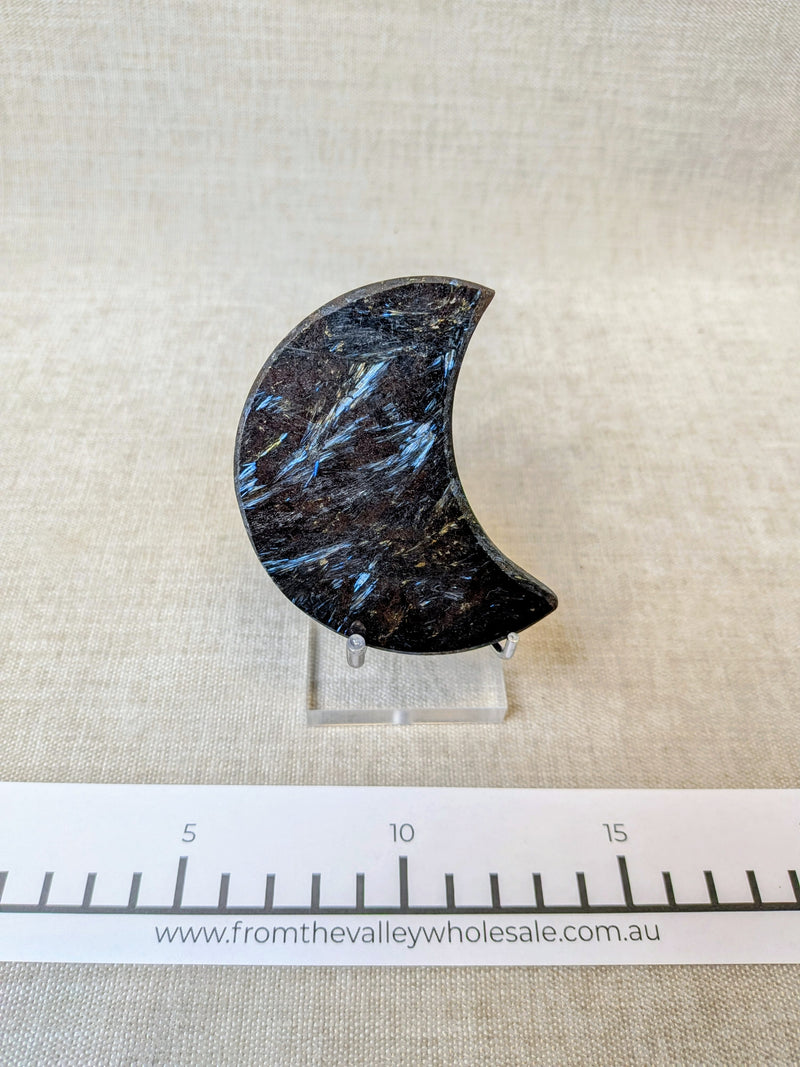 Arfvedsonite Moons (4 pieces)