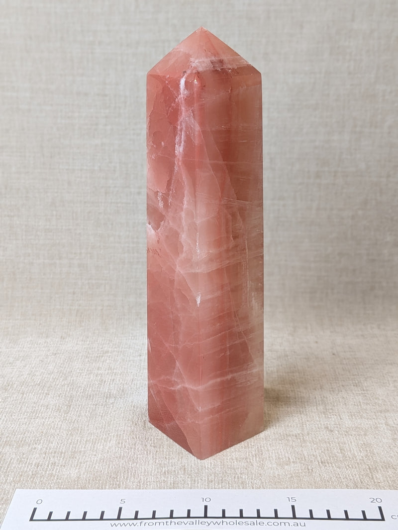 Rose Calcite Tower
