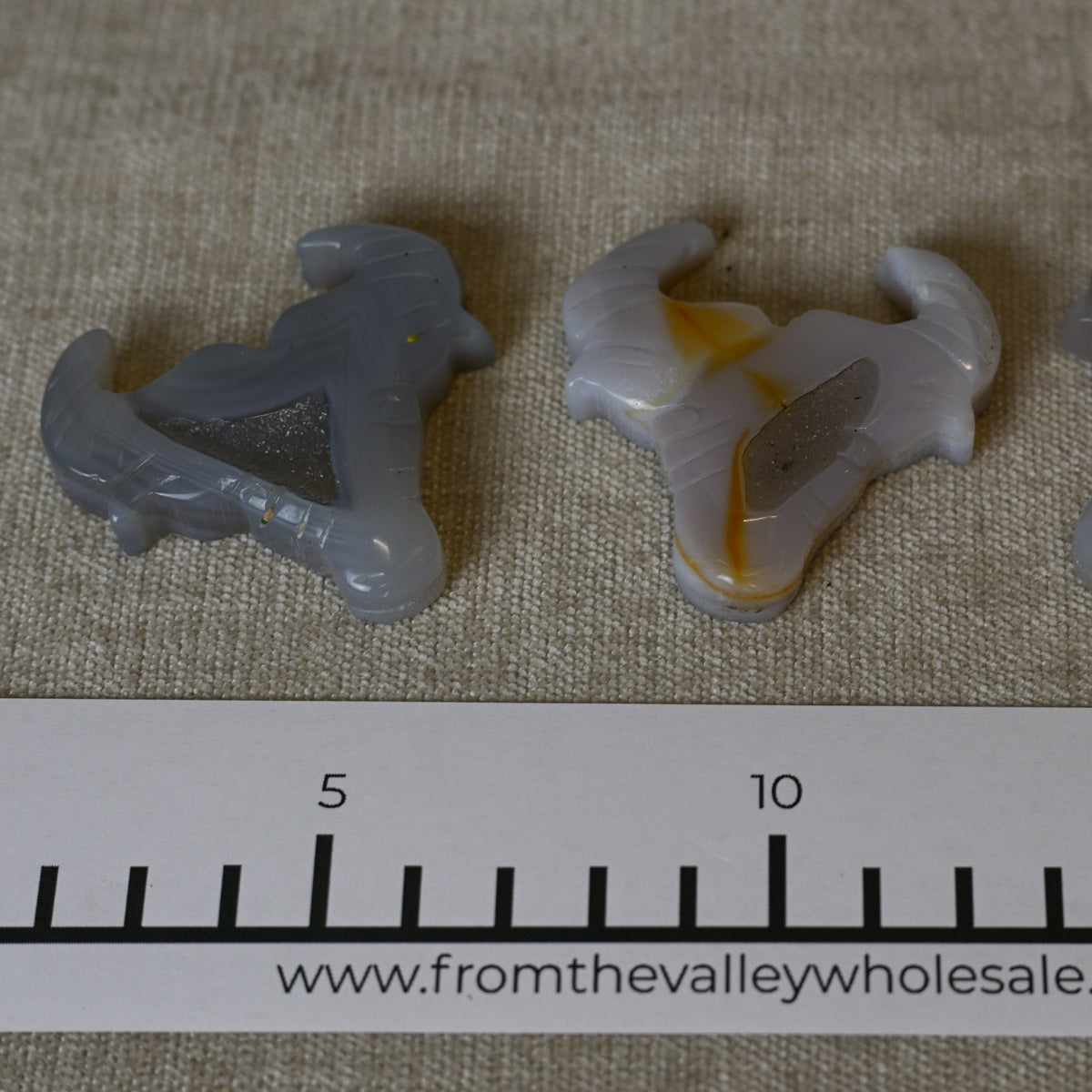 Druzy Agate Bull Heads