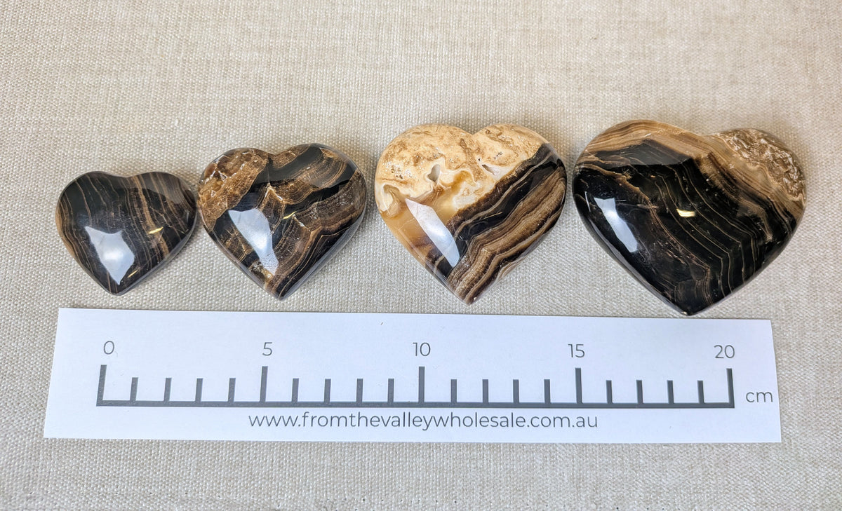 Chocolate Calcite Hearts