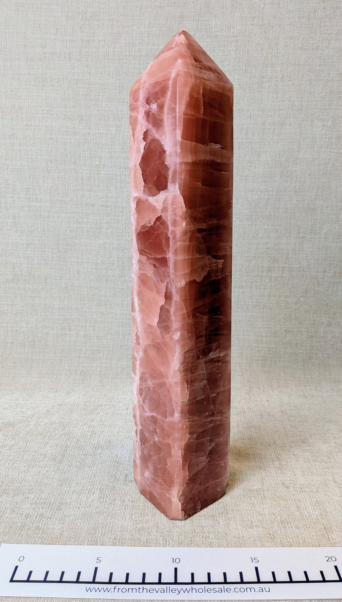 Rose Calcite Tower