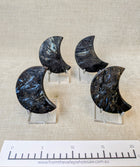 Arfvedsonite Moons (4 pieces)