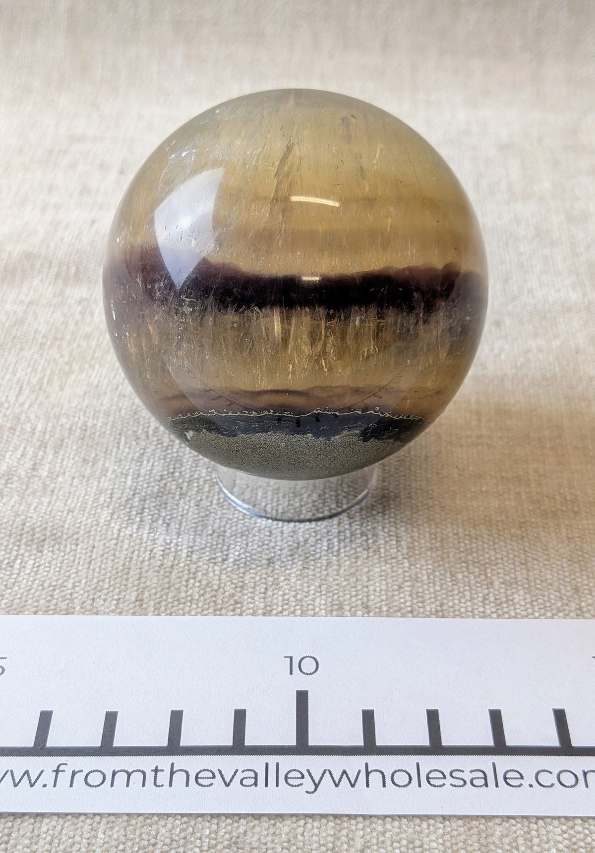 Pyrite in Fluorite Sphere
