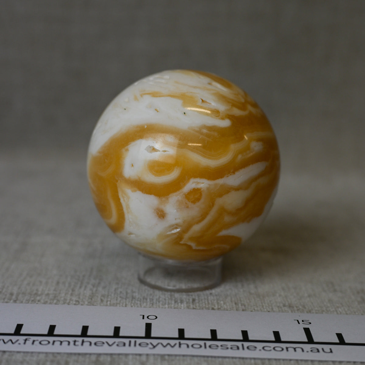 Orange Calcite Spheres (V)