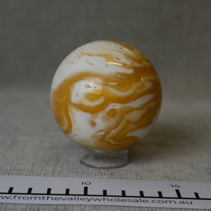 Orange Calcite Spheres (V)
